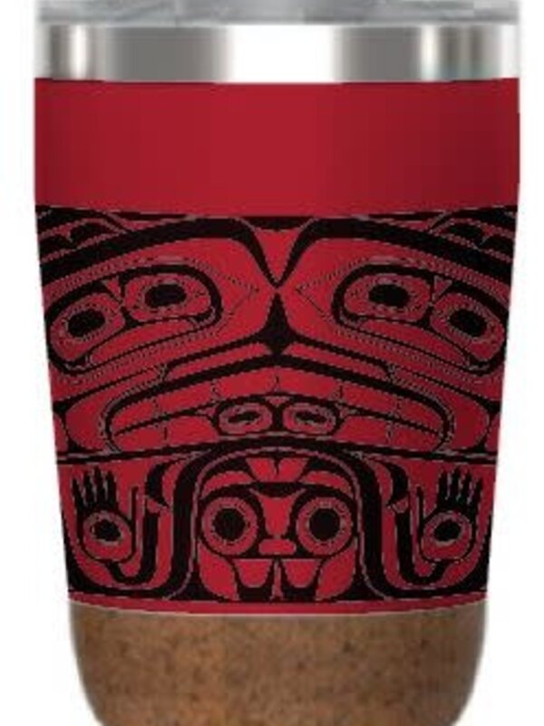 Native Northwest 12oz Cork Base Travel mug- Treasure of Our Ancestors Donnie Edenshaw, Haida