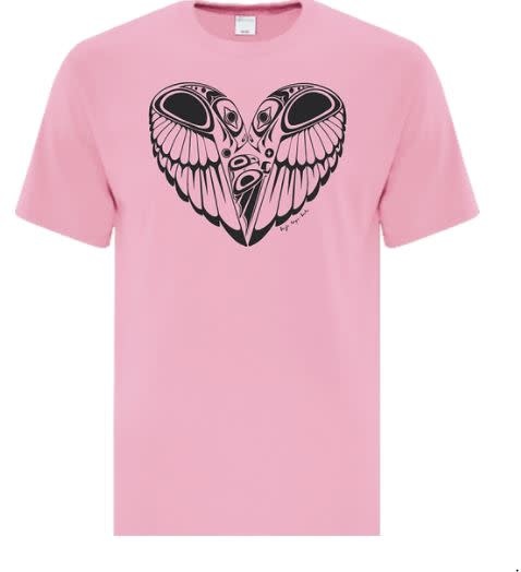 2022 YOUTH Pink Shirt-Eagle Heart-1