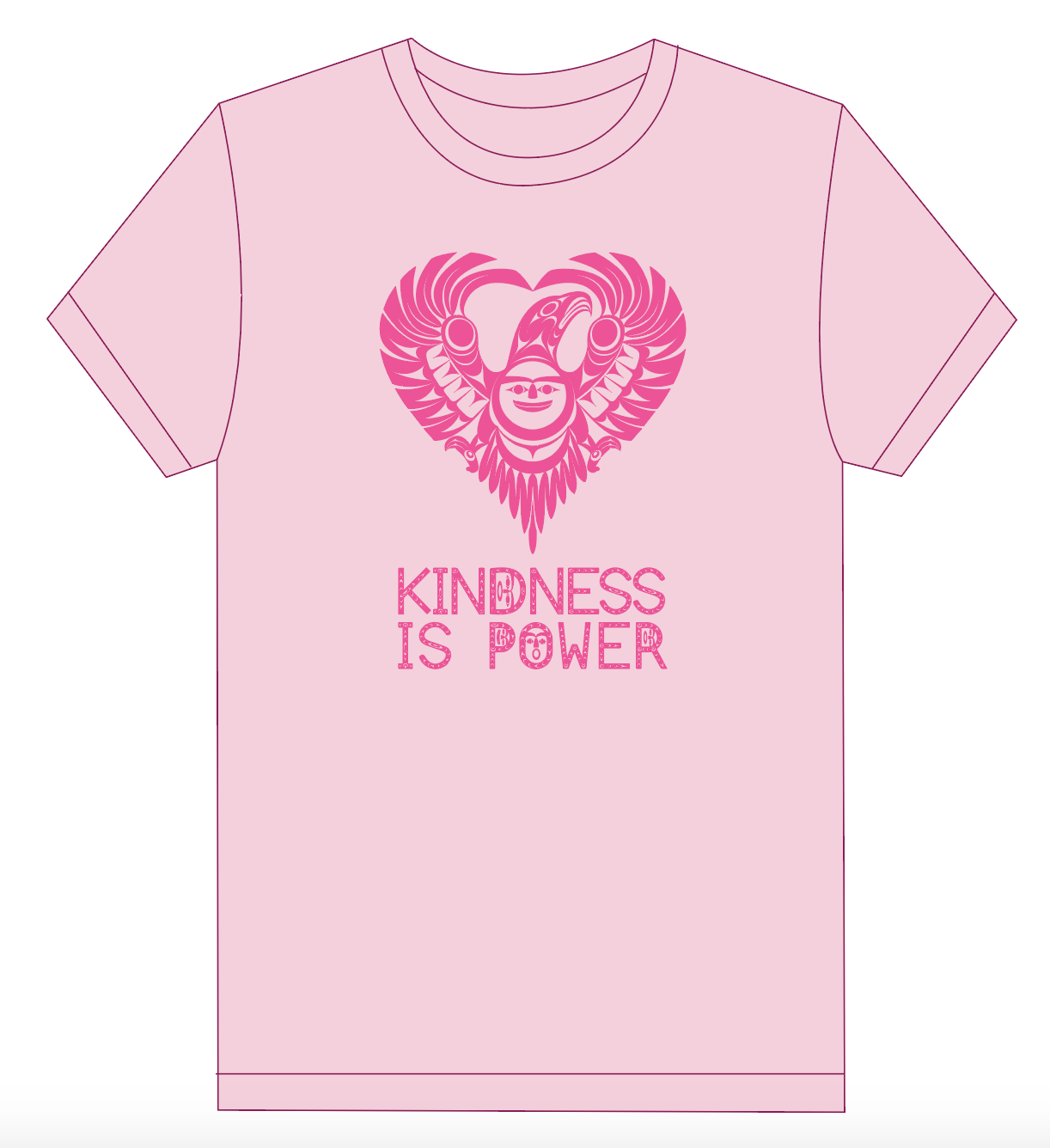 2022 Kindness is Power - Pink Shirt by Francis Horne Sr. - Adult sizes-2