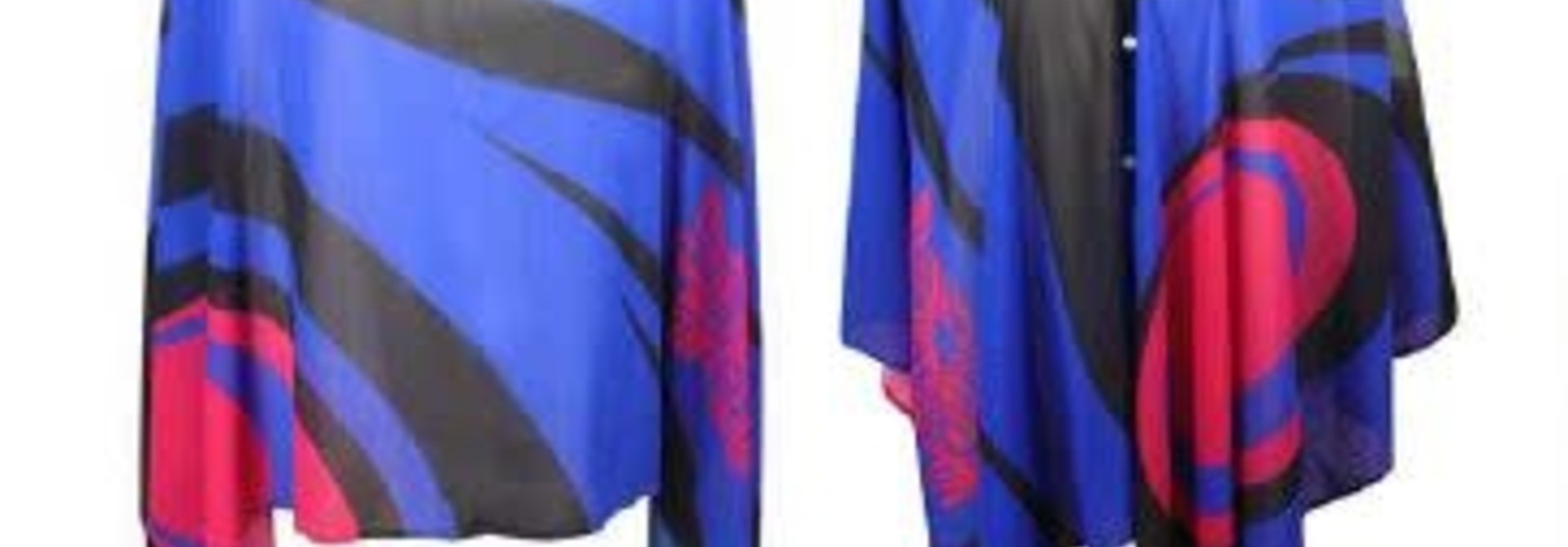 Sheer Poncho Scarf-Wolf by Joe Wilson