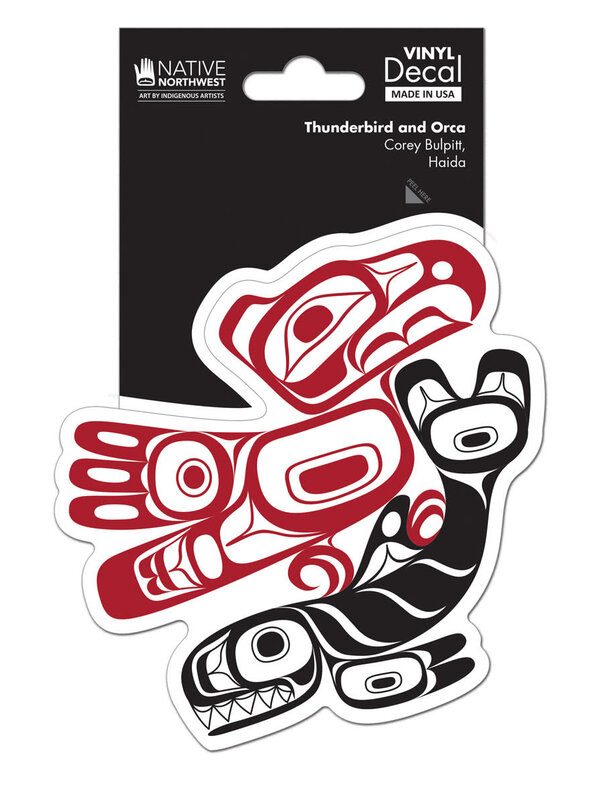 Native Northwest Premium Decal - Thunderbird and Orca by Corey Bulpitt