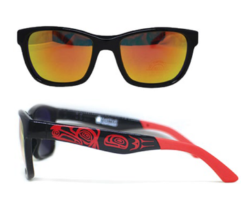 Metallic Mirrored Lens Sunglasses Raven and Light- Corey Bulpitt