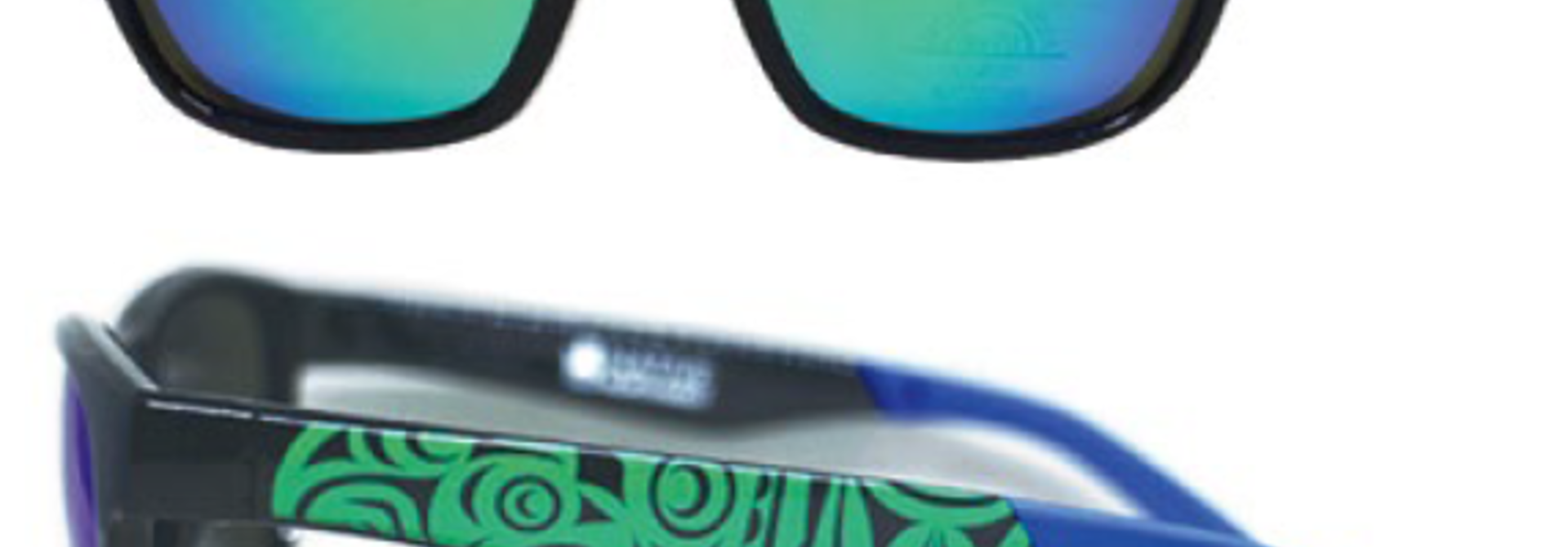 Metallic Mirrored Lens Sunglasses -Thunderbird and Whale-Maynard Johnny Jr