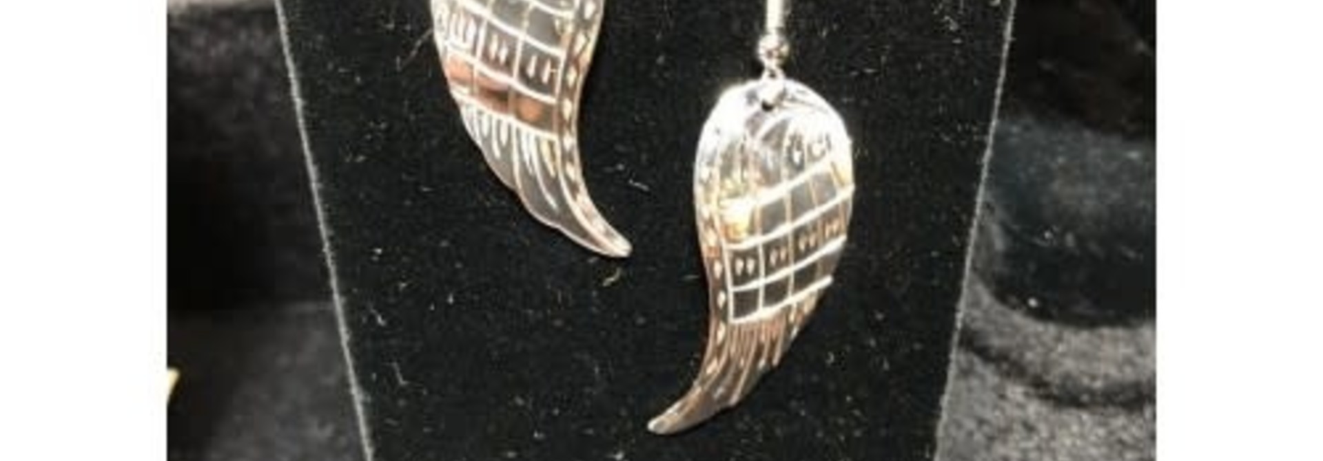 Hand carved Silver Wings