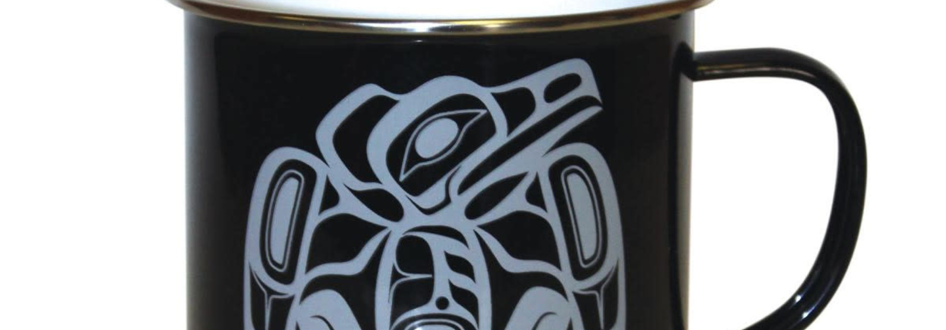 Enamel Mug 17oz- Raven by Corey W. Moraes