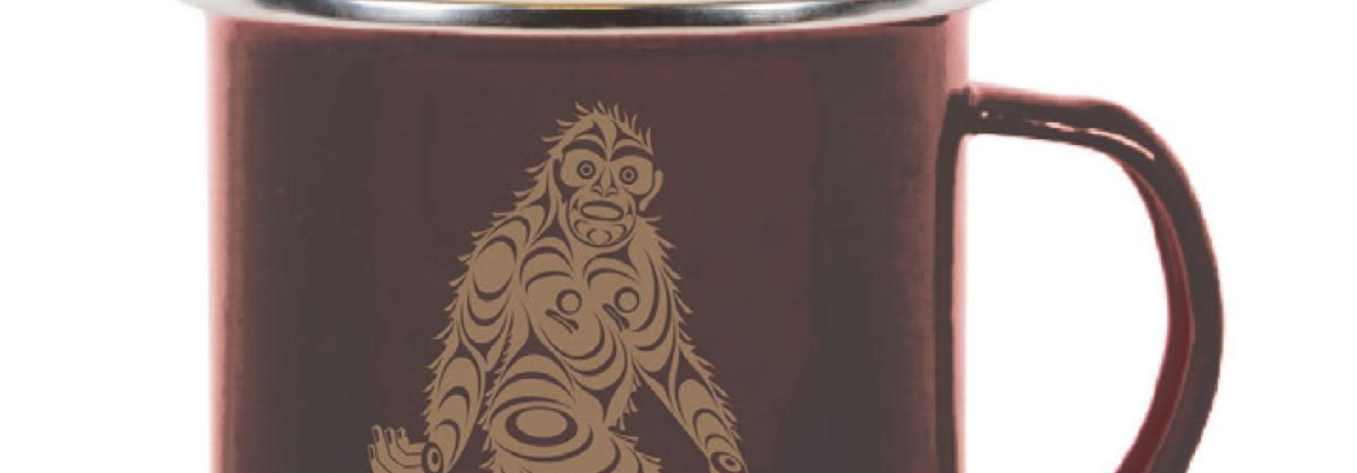 Enamel Mug 17oz - Sasquatch by Francis Horne Sr.