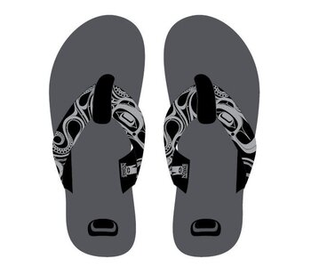 Suede Flip Flops - Octopus (Nuu) by Earnest Swanson