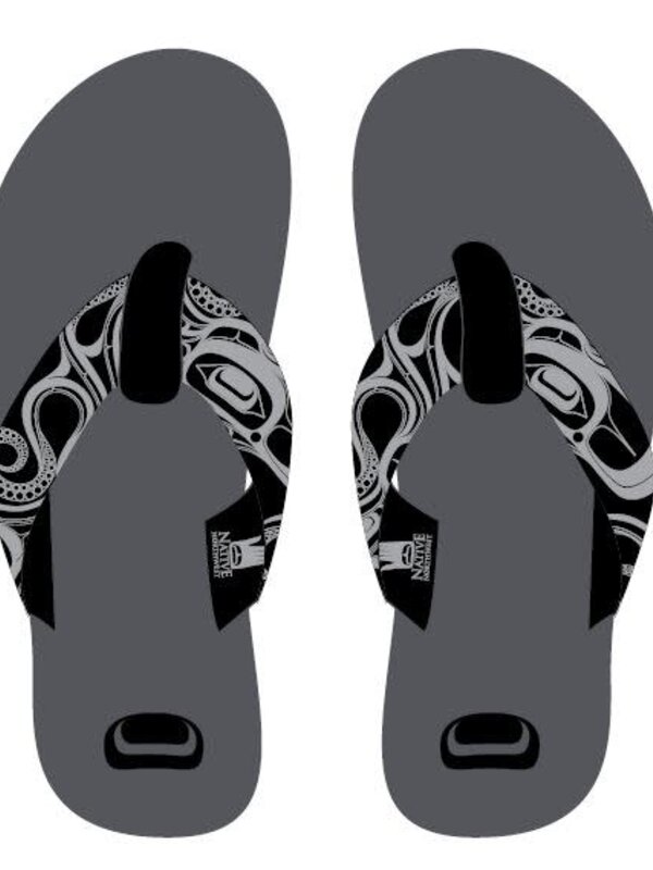 Suede Flip Flops - Octopus (Nuu) by Earnest Swanson