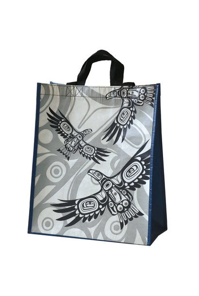 Large Eco Bag - Soaring Eagle by Corey Bulpitt