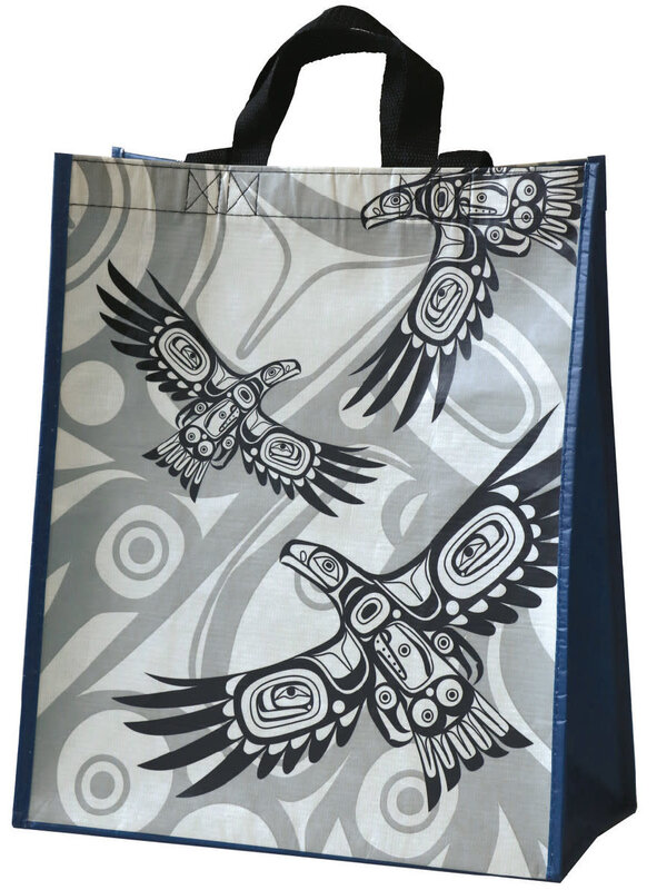 Large Eco Bag - Soaring Eagle by Corey Bulpitt