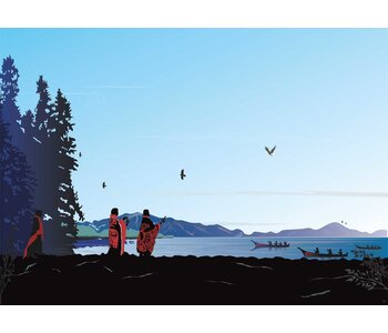 Framed & Matted Art Card- Welcoming by Mark Preston