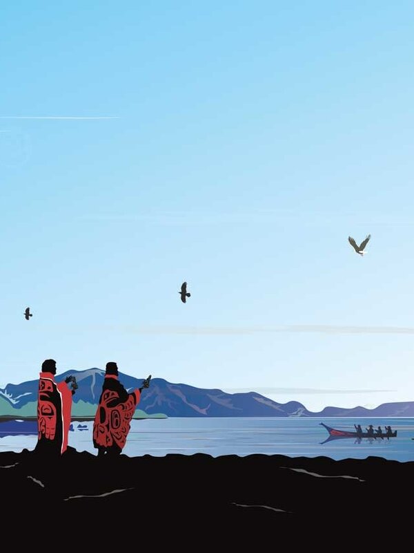 Framed & Matted Art Card- Welcoming by Mark Preston