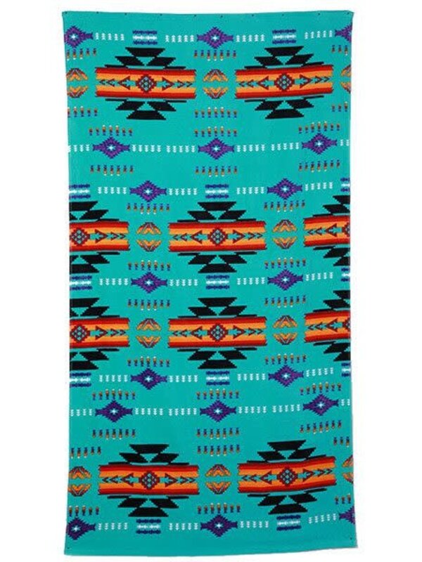 Oversized Beach Towel - Mint Multi