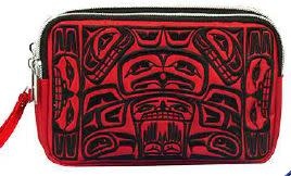 Embroidered Wristlet Bag- Longhouse by Jason Peters-2