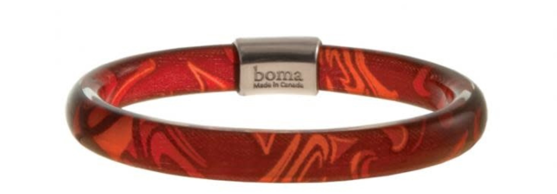 Corrine Hunt Silk Inspiration Bangle Red