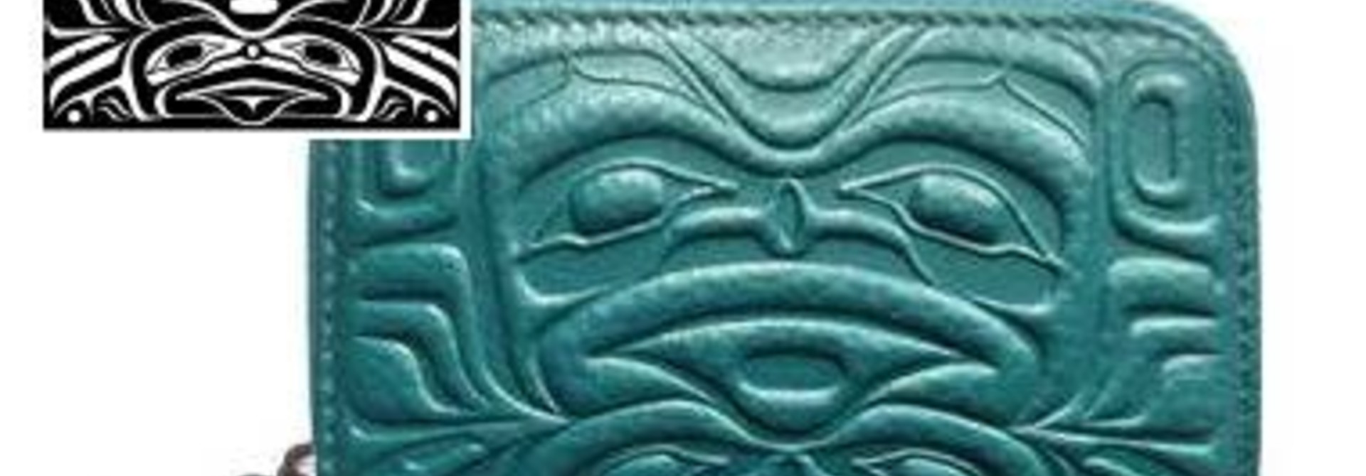 Leather card wallet - Bear and Frog - Francis Horne Sr