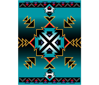 Premium Fleece Blanket- Hogan Turquoise