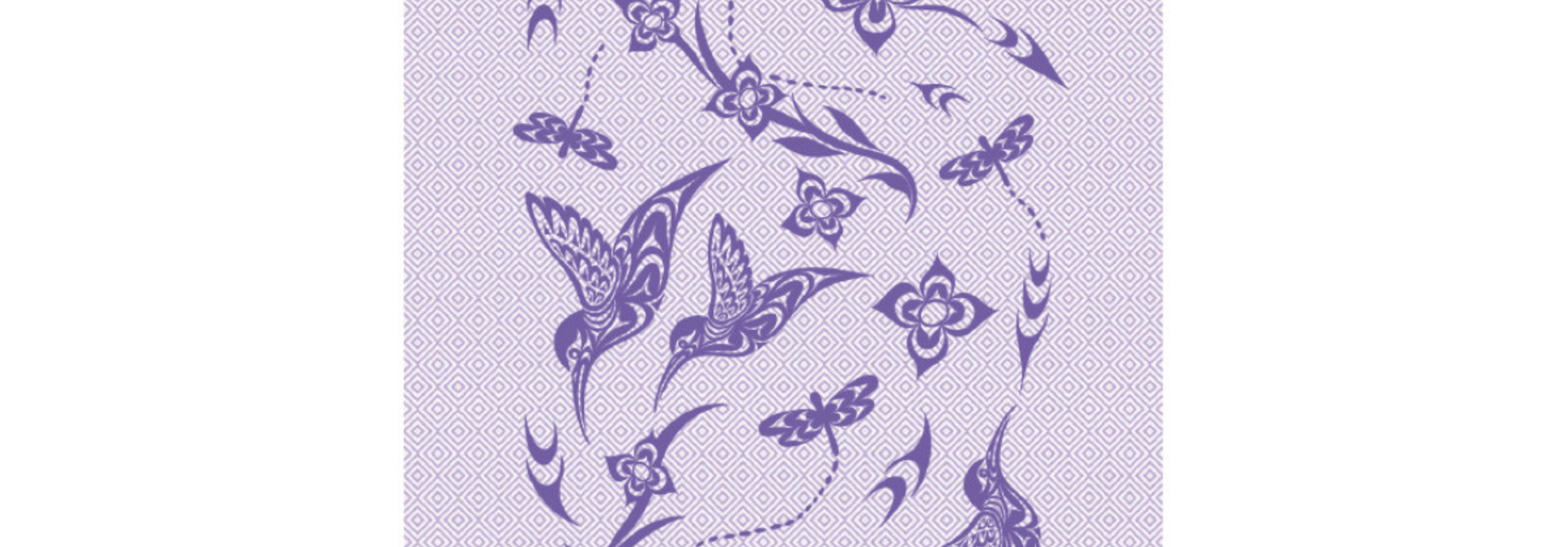Small Cotton Artisan Towel - Hummingbirds- Simone Diamond