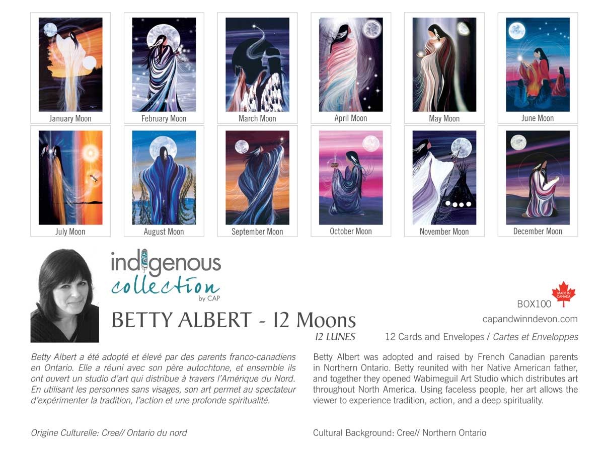 12 Moons Boxed Cards - Betty Albert-1
