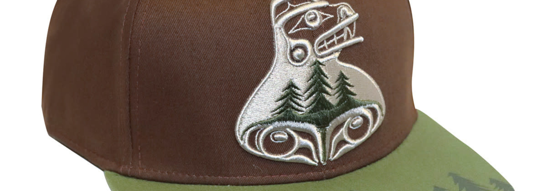 Snap Back Hat - Bear The Tree Hugger by Allan Weir