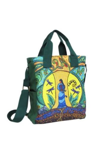 Shoulder Bag- Strong Earth Woman by Leah Dorion