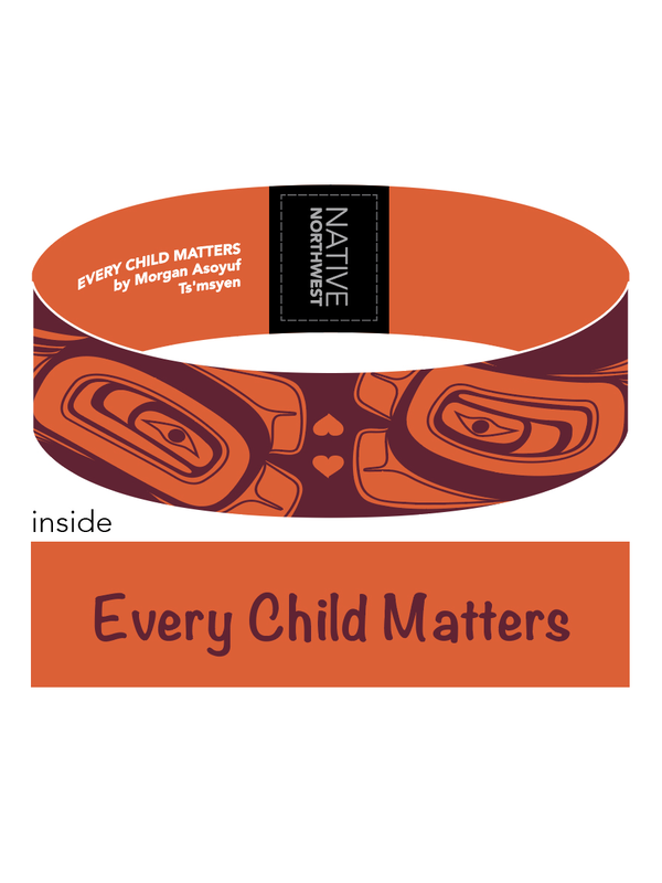 Every Child Matters Orange Shirt Day Inspirational Wristband - 1" Wide