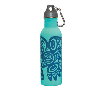 Water Bottle - Salish Eagle by Joe Wilson-Sxwaset