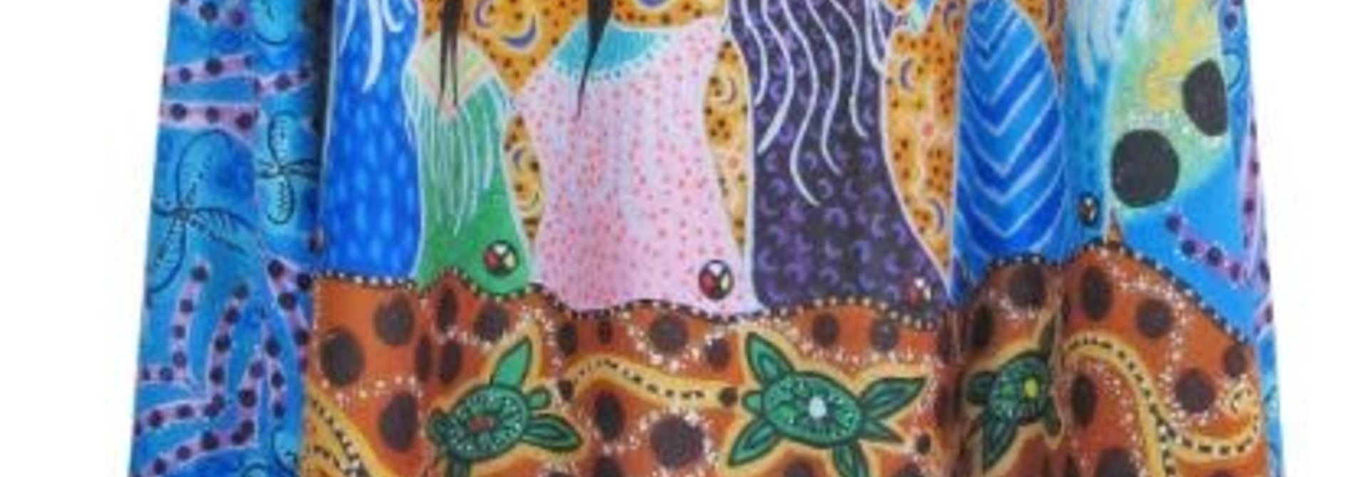 Art Print Shawl- Dancing Women- Leah Dorion