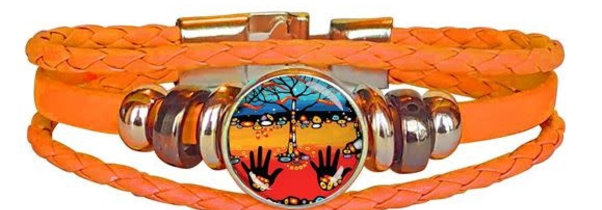 John Rombough Remember Leatherette Bracelet