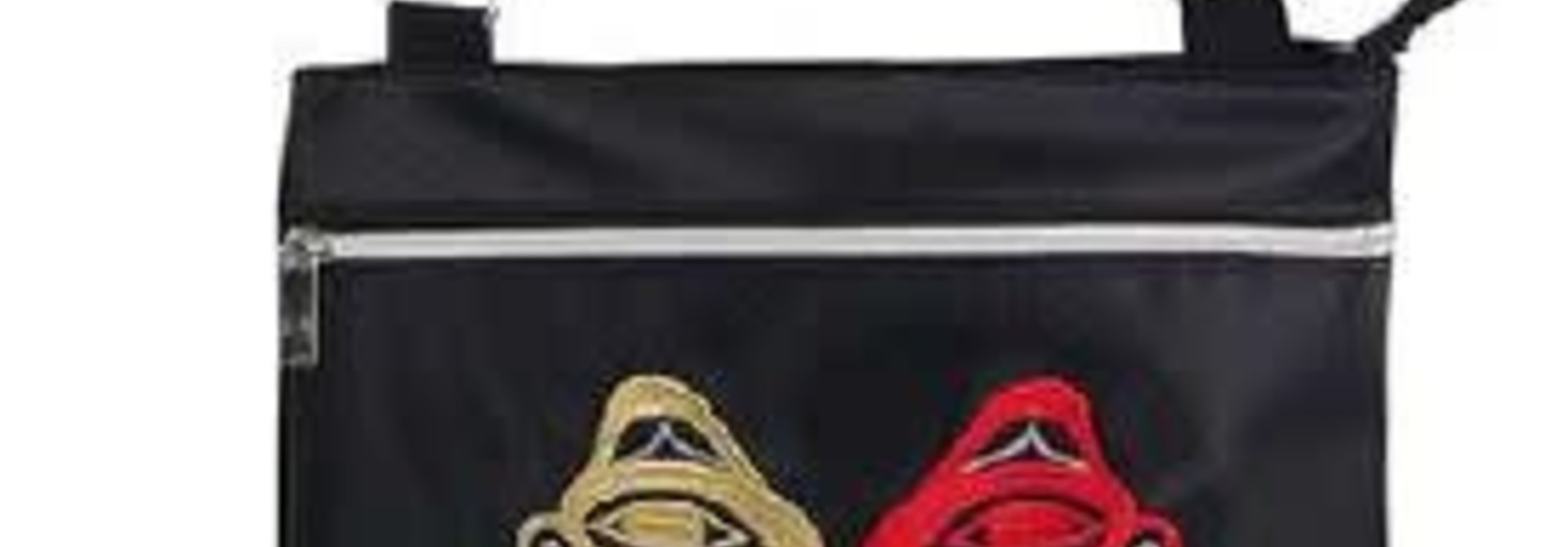 Embroidered Cross Body Bag- Bear by Douglas LaFortune