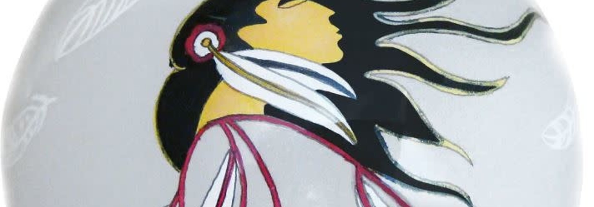 Glass Ornament- Eagle's Gift- Maxine Noel
