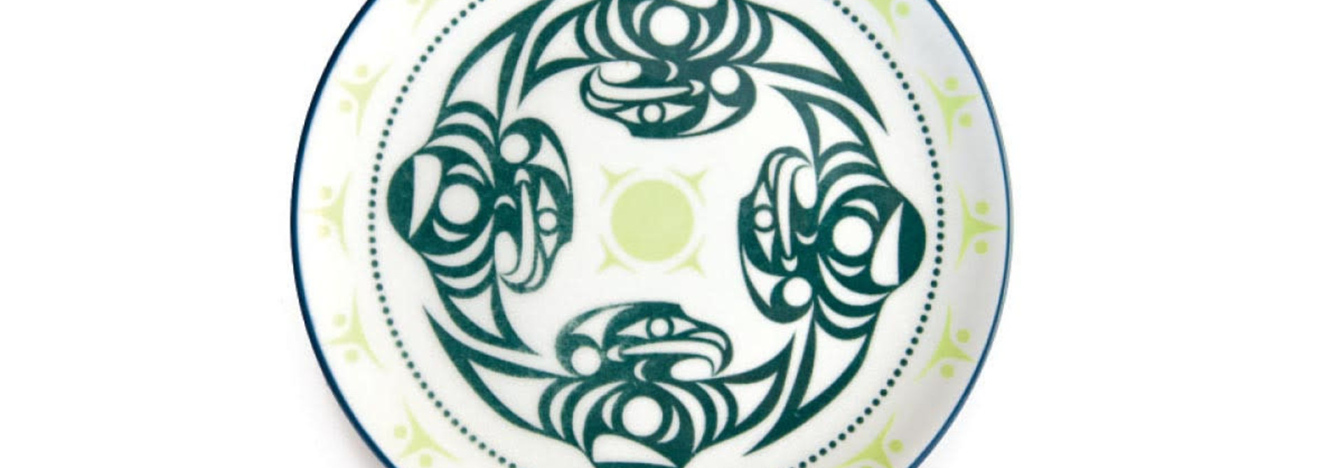 Porcelain Art Plate - Thunderbird by Dylan Thomas