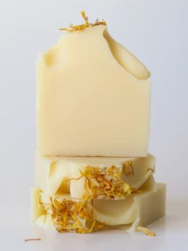 4oz Soap- Calming Calendula -Sweetgrass Soap