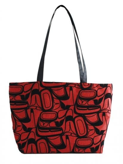 Eagle Zip Tote Red- Kelly Robinson-1