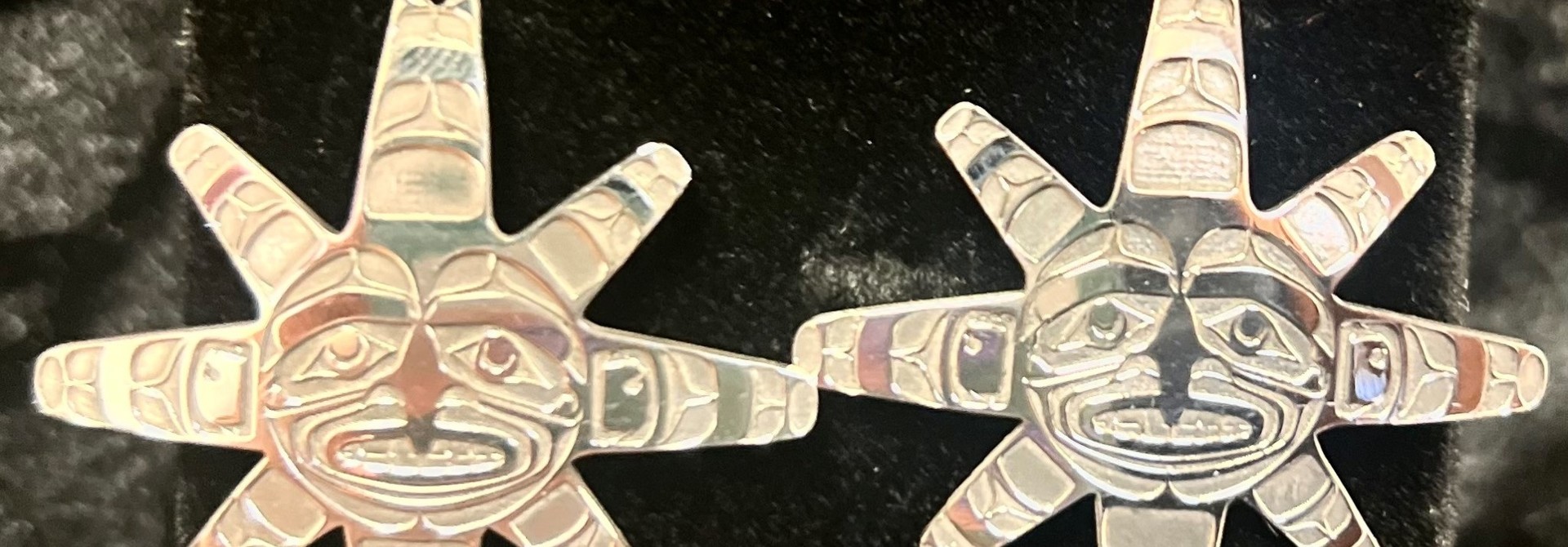 Hand Crafted Kwag Sun Earrings by Gerren Peters
