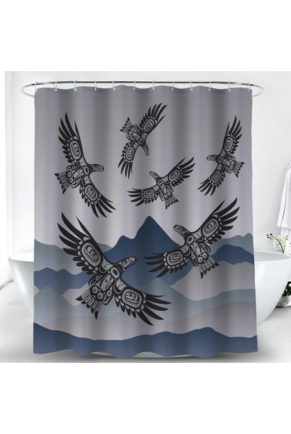 Shower Curtain- Soaring Eagle by Corey Bulpitt