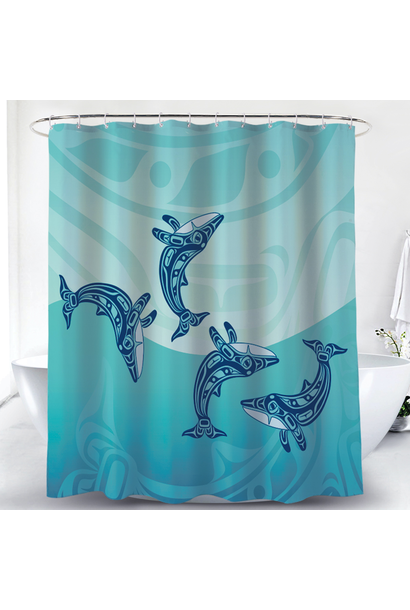 Shower Curtain - Humpback Whale by Gordon White