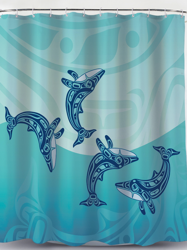 Shower Curtain - Humpback Whale by Gordon White