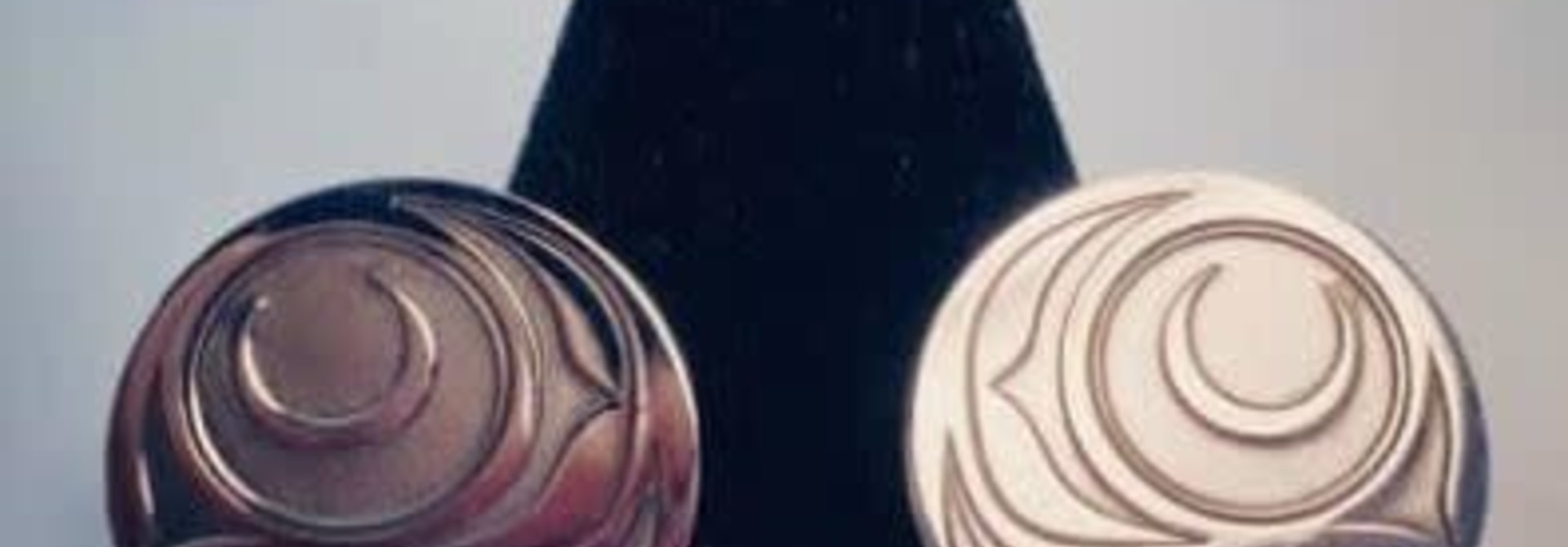 Hand Crafted Silver Stud Earrings- Salmon by Gerren Peters