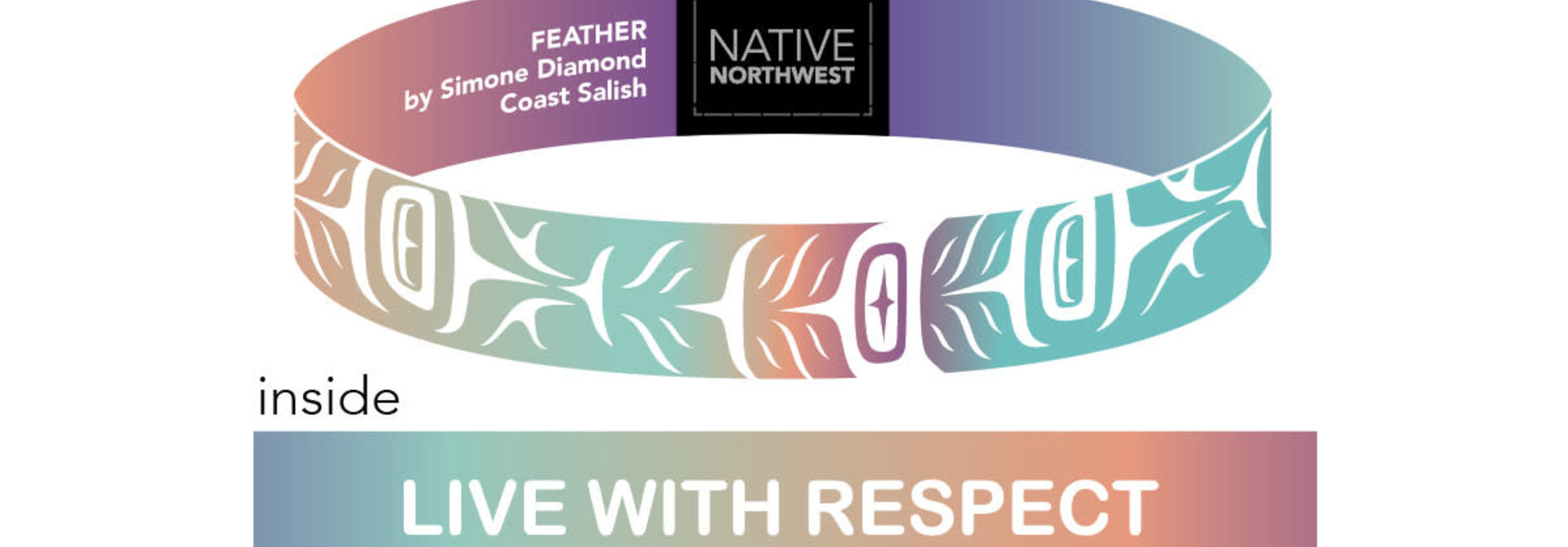 Inspirational Wristbands .5" - Live With Respect by Simone Diamond