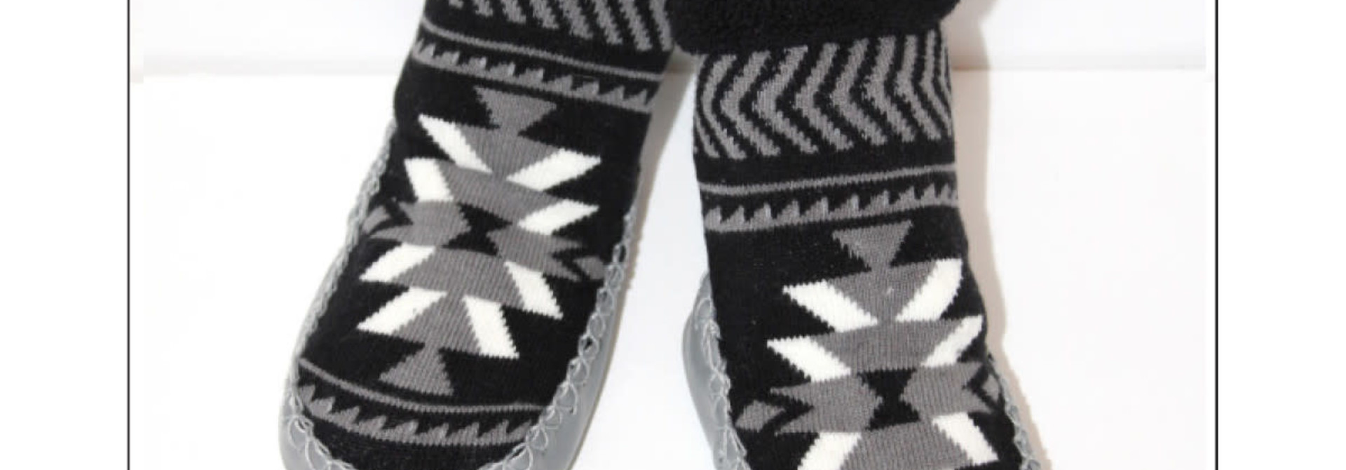Baby Booties - Salish Weaving by Leila Stogan