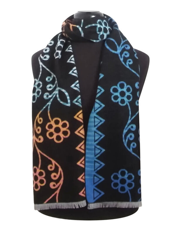 Brushed Silk Scarf - Mother Earth by Sharifah Marsden