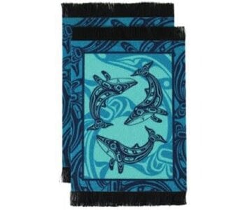 Blanket Coasters set of 2 - Humpback Whale by Gordon White