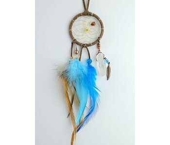 2" Brown and Turquoise Magical Dream Catcher
