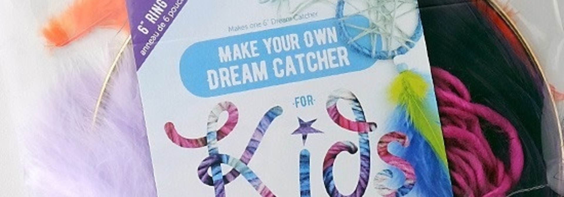 6" dream catcher for kids Rainbow colors