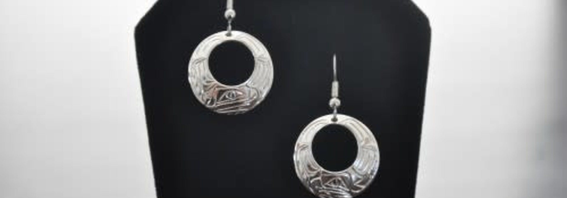 Hand Crafted Silver Eagle Earrings by Vincent Henson