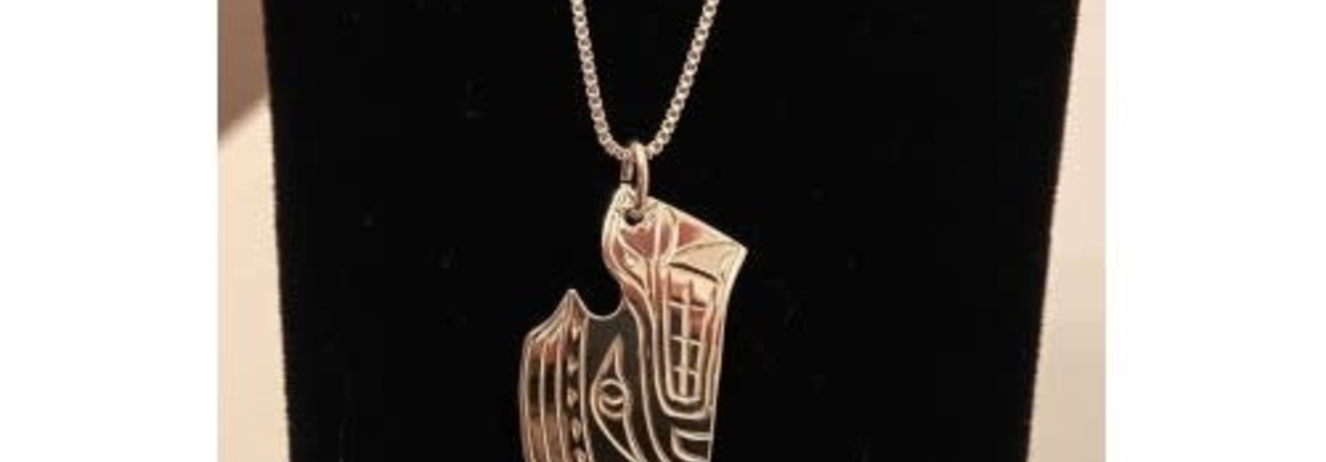 Hand Crafted Silver Wolf Pendant by Vincent Henson