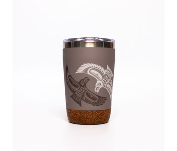 12oz Cork Base Travel Mugs - Raven - Paul Windsor