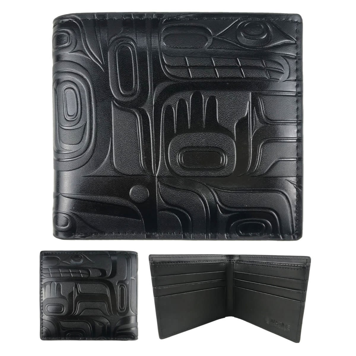 Leather Embossed Wallet - Tradition by Ryan Cranmer - Stó∶lō Gift Shop