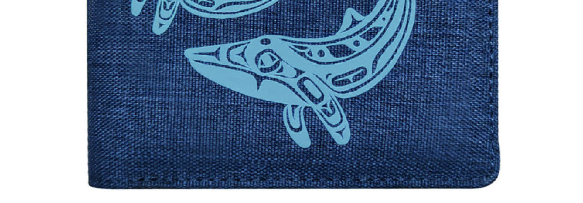 Crosshatch Wallet - Humpback Whale by Gordon White